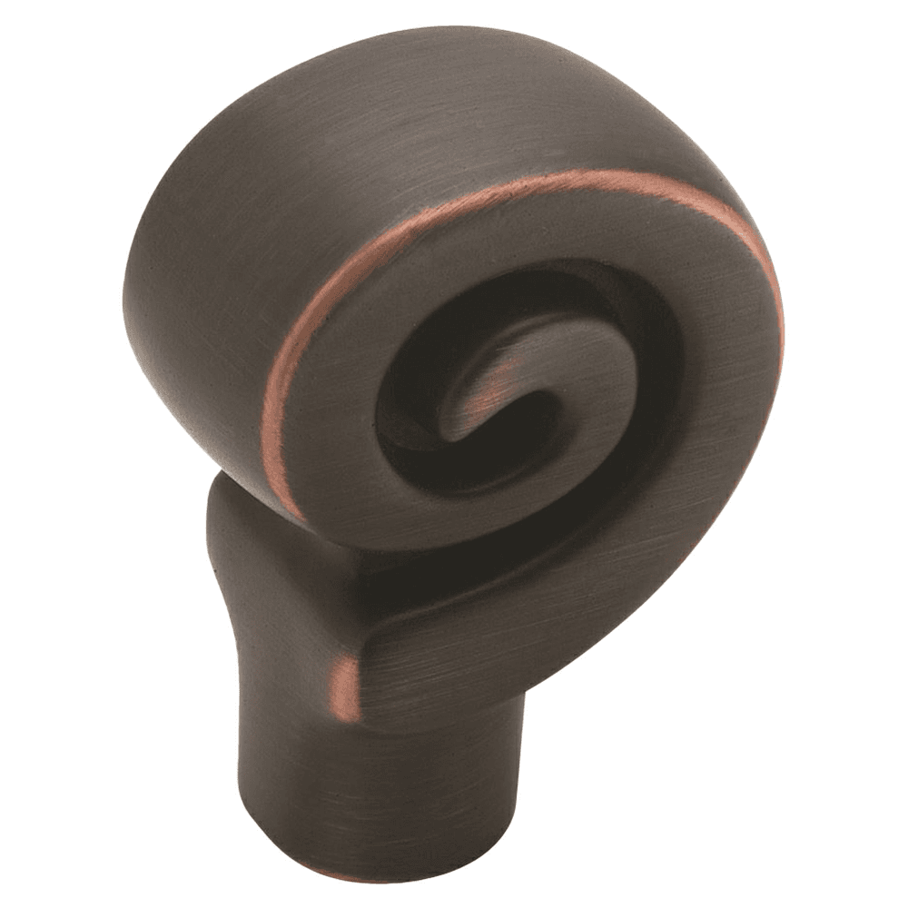 1-1/8" Swirl'Z Round Design Knob, Oil-Rubbed Bronze