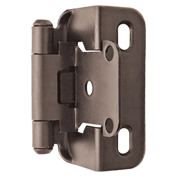 1/2" Partial Wrap Hinge, Self-Closing, Oil Rubbed Bronze