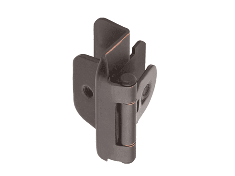 Double Demountable Hinge, Self-Closing, 1/2" Overlay, Sterling Nickel-Plated