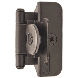 Double Demountable Hinge, Self-Closing, 1/4" Overlay, Oil Rubbed Bronze