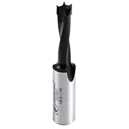 1/4" x 57mm Brad Point Boring Bit, Right Hand, 10mm Shank