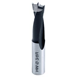 3/8" x 57mm Brad Point Boring Bit, Right Hand, 10mm Shank