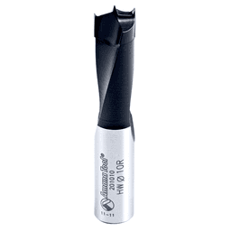 10mm x 57mm Brad Point Boring Bit, Right Hand, 10mm Shank