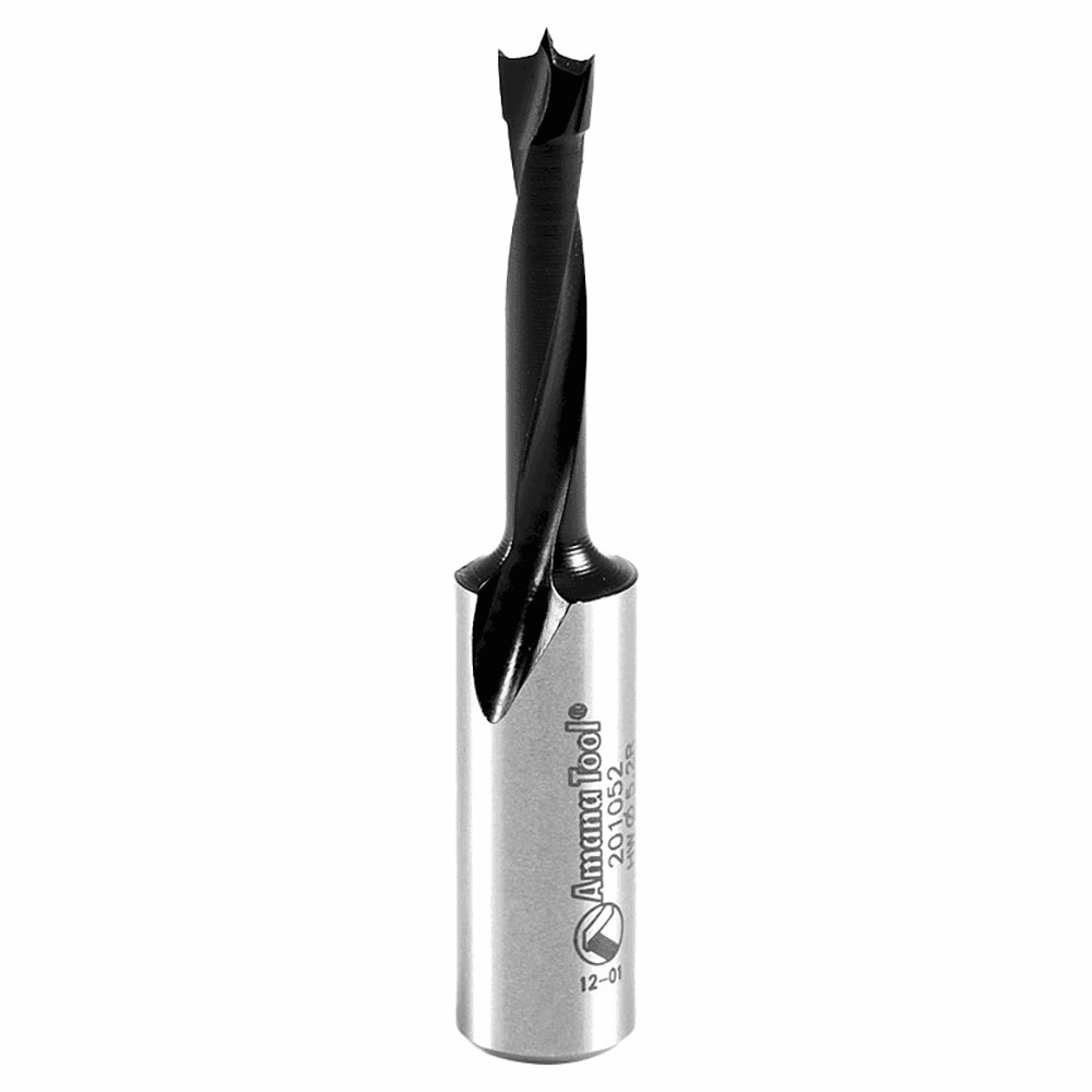5.2mm x 57mm Brad Point Boring Bit, Right Hand, 10mm Shank