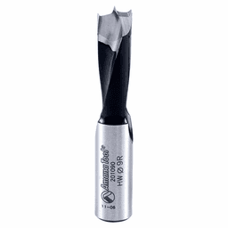 9mm x 57mm Brad Point Boring Bit, Right Hand, 10mm Shank