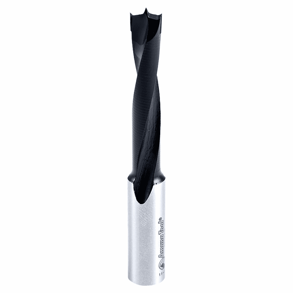 8mm x 77mm Brad Point Boring Bit, Right Hand, 10mm Shank