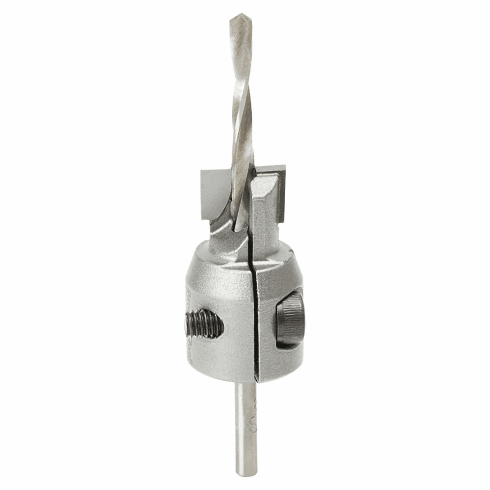 29/64" - 5/8" x 1-3/32" Carbide Tipped Adjustable Countersink Bit, 1/8" - 9/32" Shank