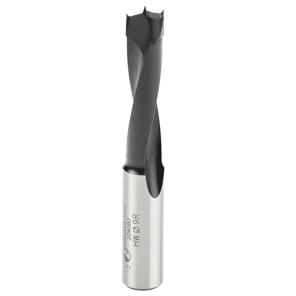 9mm x 70mm Brad Point Boring Bit, Right Hand, 10mm Shank
