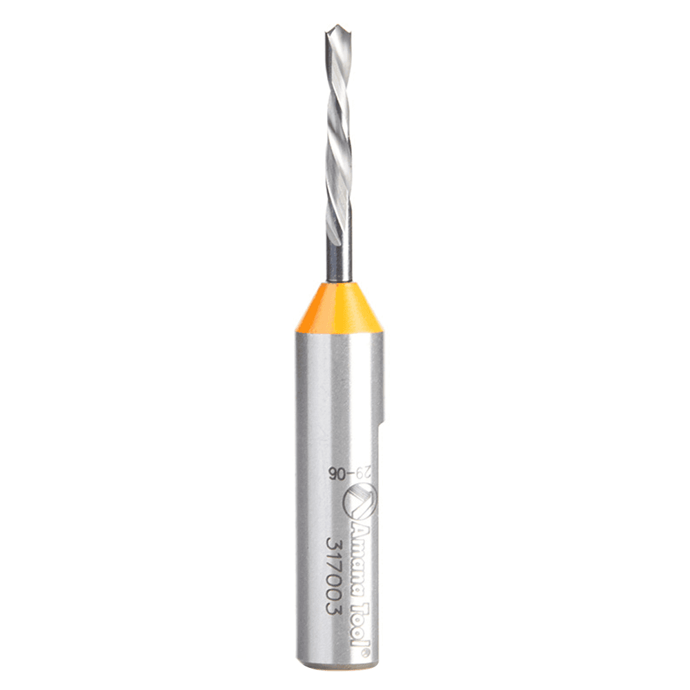 3mm x 70mm Brad Point Dowel Drill Boring Bit, Left Hand, 10mm Shank