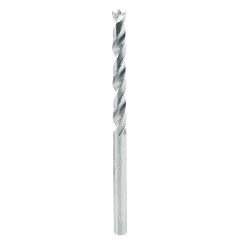 3mm x 55mm Brad Point Drill Bit, Right Hand, 3mm Shank