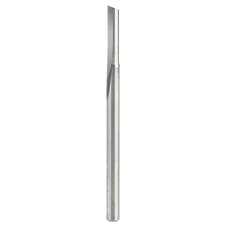 1/8" x 2" Single 'O' Flute Plastic Cutting Router Bit, 1-Flute, 1/8" Shank