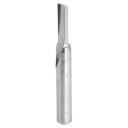 3/16" x 2" Single 'O' Flute Plastic Cutting Router Bit, 1-Flute, 1/4" Shank