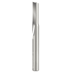 1/4" x 2-1/2" Single 'O' Flute Straight Grind Aluminum Cutting Router Bit, 1-Flute, 1/4" Shank
