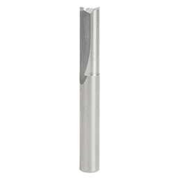1/4" x 2" Double Straight Plastic Cutting Router Bit, 2-Flute, 1/4" Shank