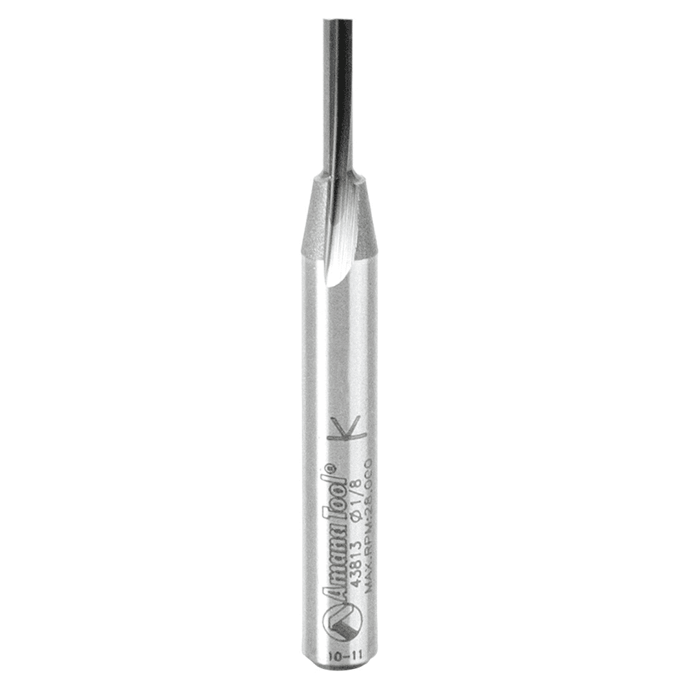 1/8" x 2-1/4" Weather Seal/Straight Bit, 1-Flute, 1/4" Shank