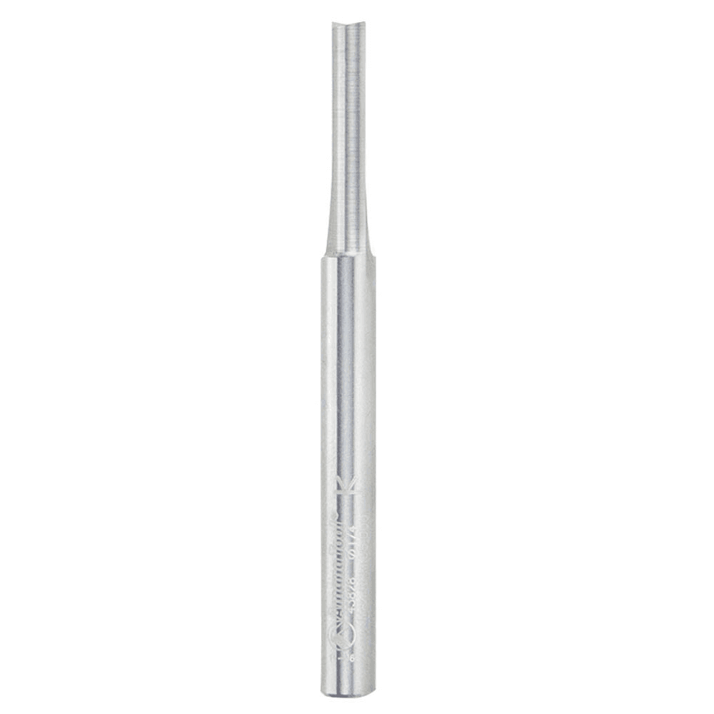 1/4" x 2-7/8" Straight Plunge Router Bit, 2-Flute, 1/4" Shank