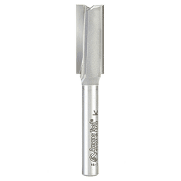 13/32" x 2-1/2" High Production Straight Plunge Router Bit, 2-Flute, 1/4" Shank
