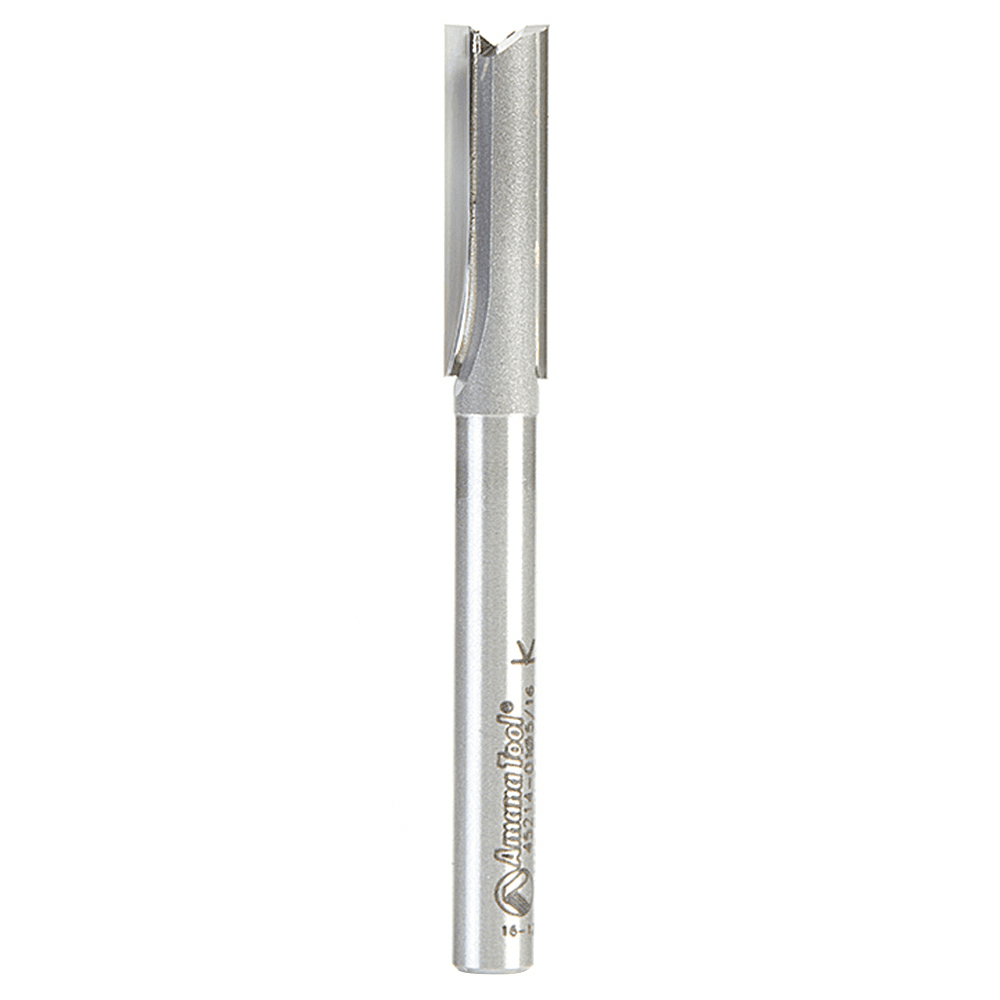 5/16" x 2-3/4" High Production Straight Plunge Router Bit, 2-Flute, 1/4" Shank