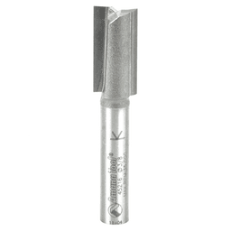 3/8" x 2" x 3/4" High Production Straight Plunge Router Bit, 2-Flute, 1/4" Shank