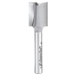 19/32" x 2-1/4" High Production Straight Plunge Router Bit, 2-Flute, 1/4" Shank