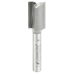 12mm x 2" High Production Straight Plunge Router Bit, 2-Flute, 1/4" Shank