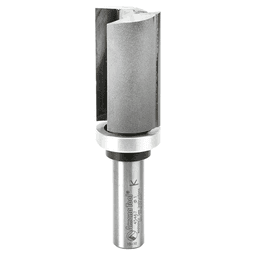 1" x 3-3/4" Flush Trim Plunge Template Router Bit with Upper Ball Bearing, 2-Flute, 1/2" Shank