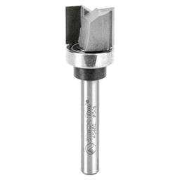 5/8" x 2-1/4" Flush Trim Plunge Template Router Bit with Upper Ball Bearing, 2-Flute, 1/4" Shank