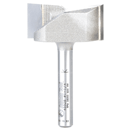 1-1/4" x 9/16" Carbide Tipped Spoilboard Surfacing, Rabbeting, Flycutter, Slab Leveler, Surface Planer/Flattening Router Bit, 2-Flute, 1/4" Shank