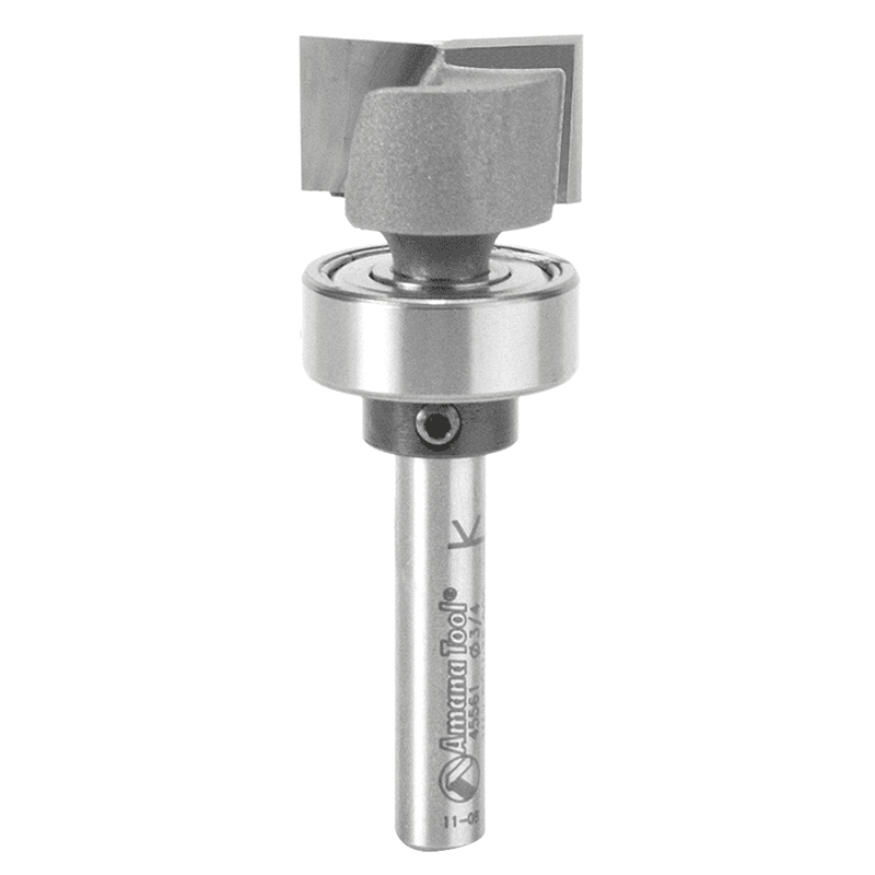 3/4" x 2-1/4" Bottom Cleaning Router Bit, 2-Flute, 1/4" Shank
