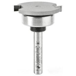 1-1/4" x 1-7/8" Straight Dedicated Cutter Flooring Bit with Upper Ball Bearing, 2-Flute, 1/4" Shank