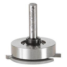 1-39/64" x 1-41/64" Dedicated Cutter Straight Flooring Router Bit with Upper Ball Bearing, 2-Flute, 1/4" Shank