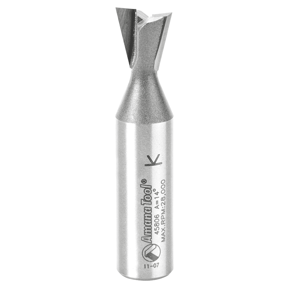 1/2" x 2-1/2" Dovetail Bit, 2-Flute, 1/2" Shank
