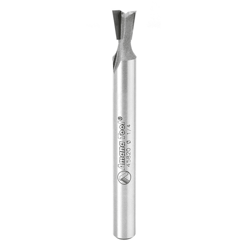 1/4" x 2-1/2" Dovetail Router Bit, 2-Flute, 1/4" Shank