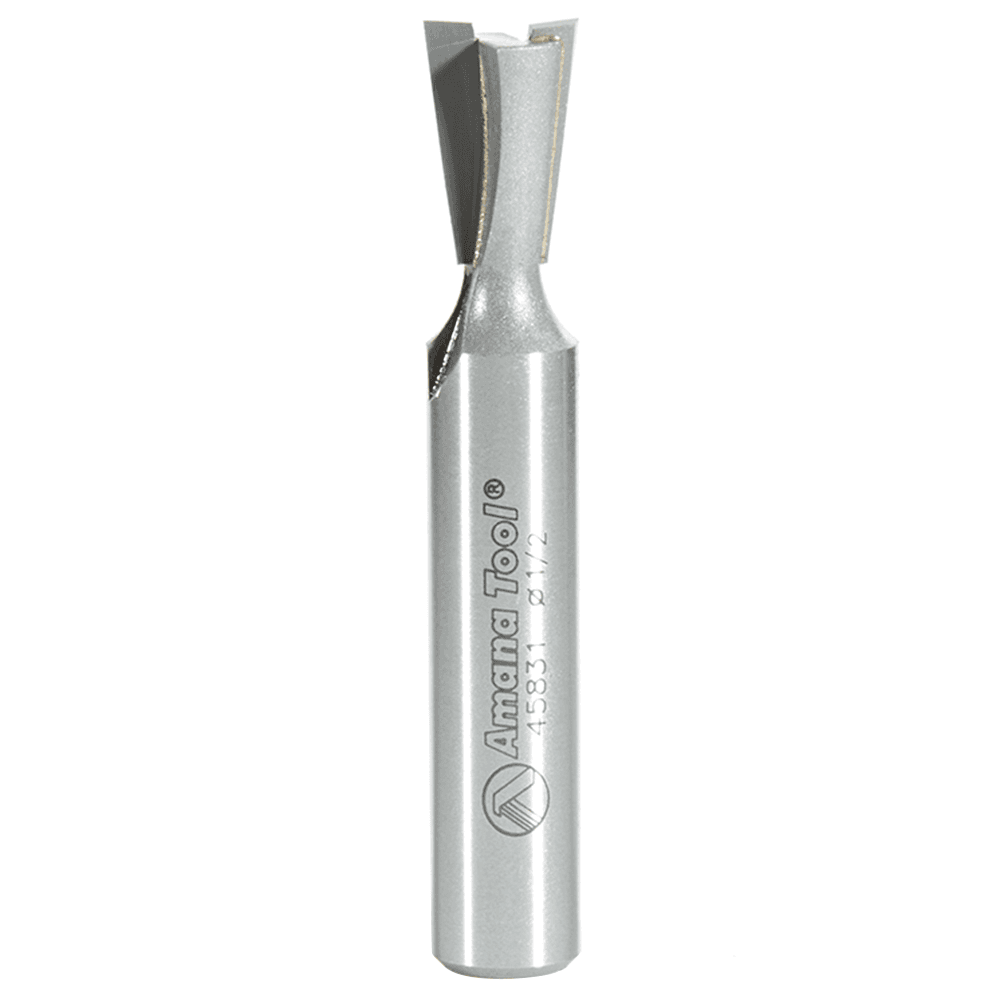 1/2" x 3-1/8" Dovetail Router Bit, 2-Flute, 1/2" Shank