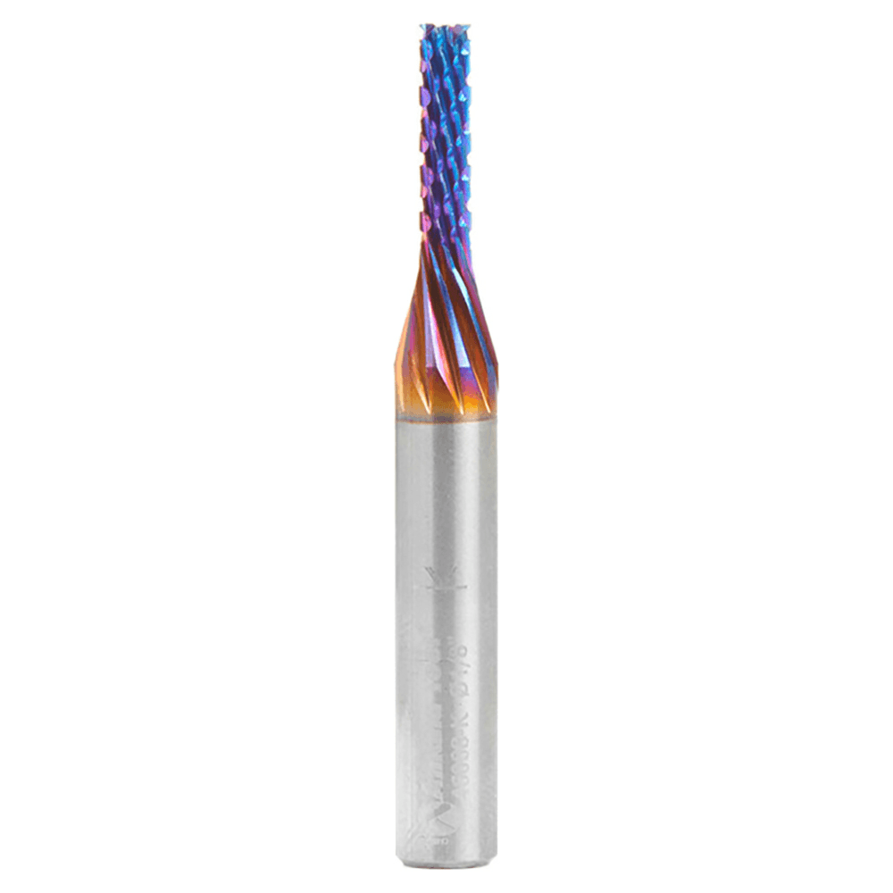 1/8" x 2" Spektra Long Down-Cut Carbon Graphite/Fiber Panel Cutting Spiral Router Bit, 1/4" Shank