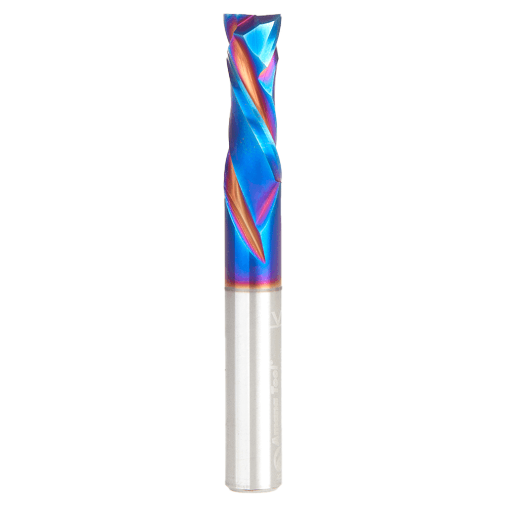 5/16" Dia x 7/8" CNC Solid Carbide Spektra Extreme Tool Life Coated Compression Spiral Bit, 1 Flute, 5/16" Shank