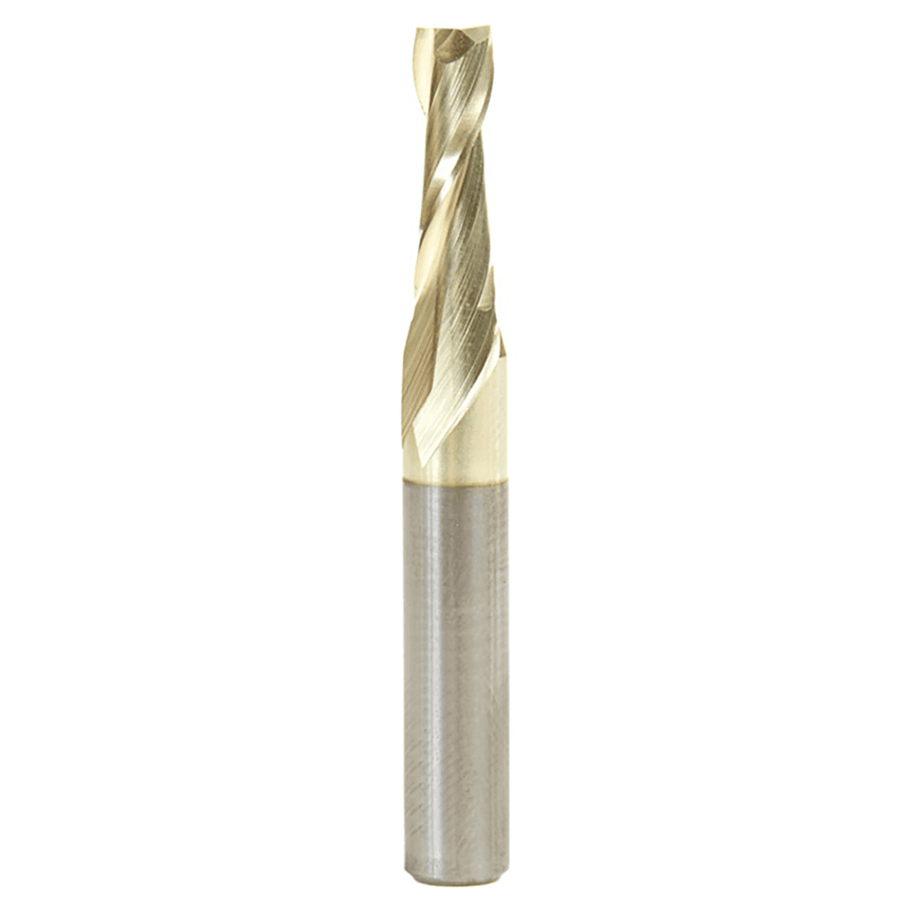 3/16" x 2" Up-Cut Composite/Fiberglass/Phenolic Spiral Router Bit, 2-Flute, 1/4" Shank