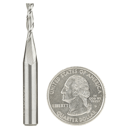 1/8" x 2" Up-Cut Spiral Plunge Bit, 2-Flute, 1/4" Shank