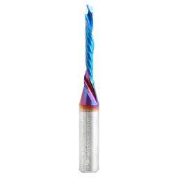 1/8" Dia x 7/8" CNC Solid Carbide Spektra Extreme Tool Life Coated 'O' Compression Spiral Bit, 1 Flute, 1/4" Shank