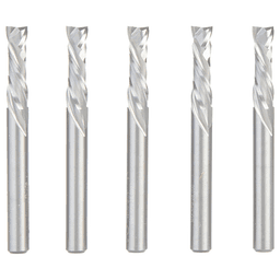 1/4" x 7/8" 5-Piece CNC Solid Carbide Compression Spiral Bit, 1/4" Shank