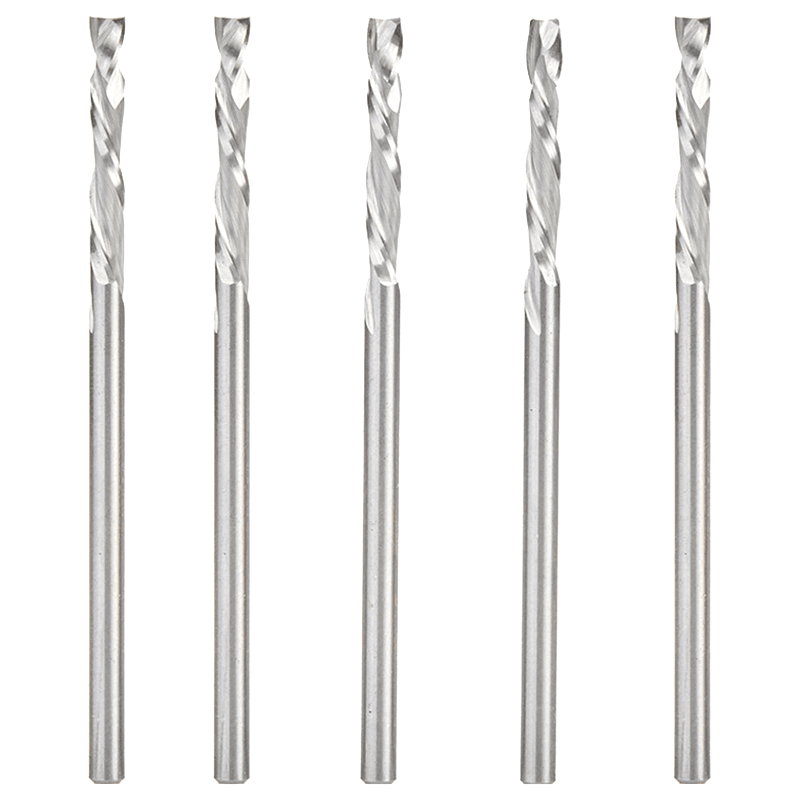 1/8" x 13/16" 5-Piece CNC Solid Carbide Compression Spiral Bit, 1/8" Shank