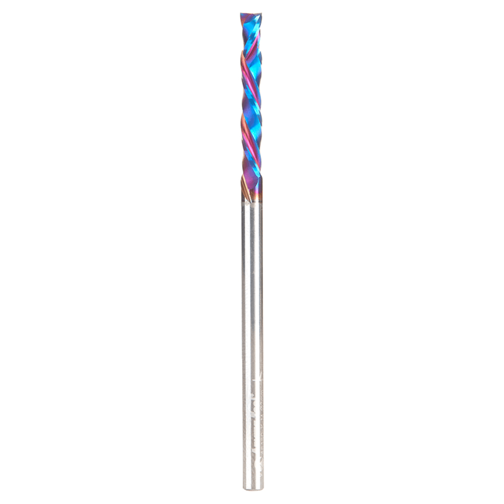 3mm Dia x 21mm CNC Solid Carbide Spektra Extreme Tool Life Coated Compression Spiral Bit, 2 Flute, 3mm Shank