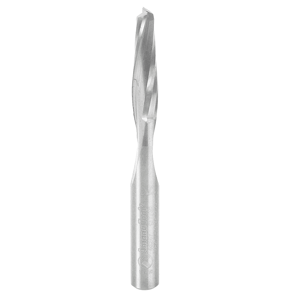7/32" x 2-1/2" Up-Cut Spiral Plunge Bit for Solid Wood, 2-Flute, 1/4" Shank