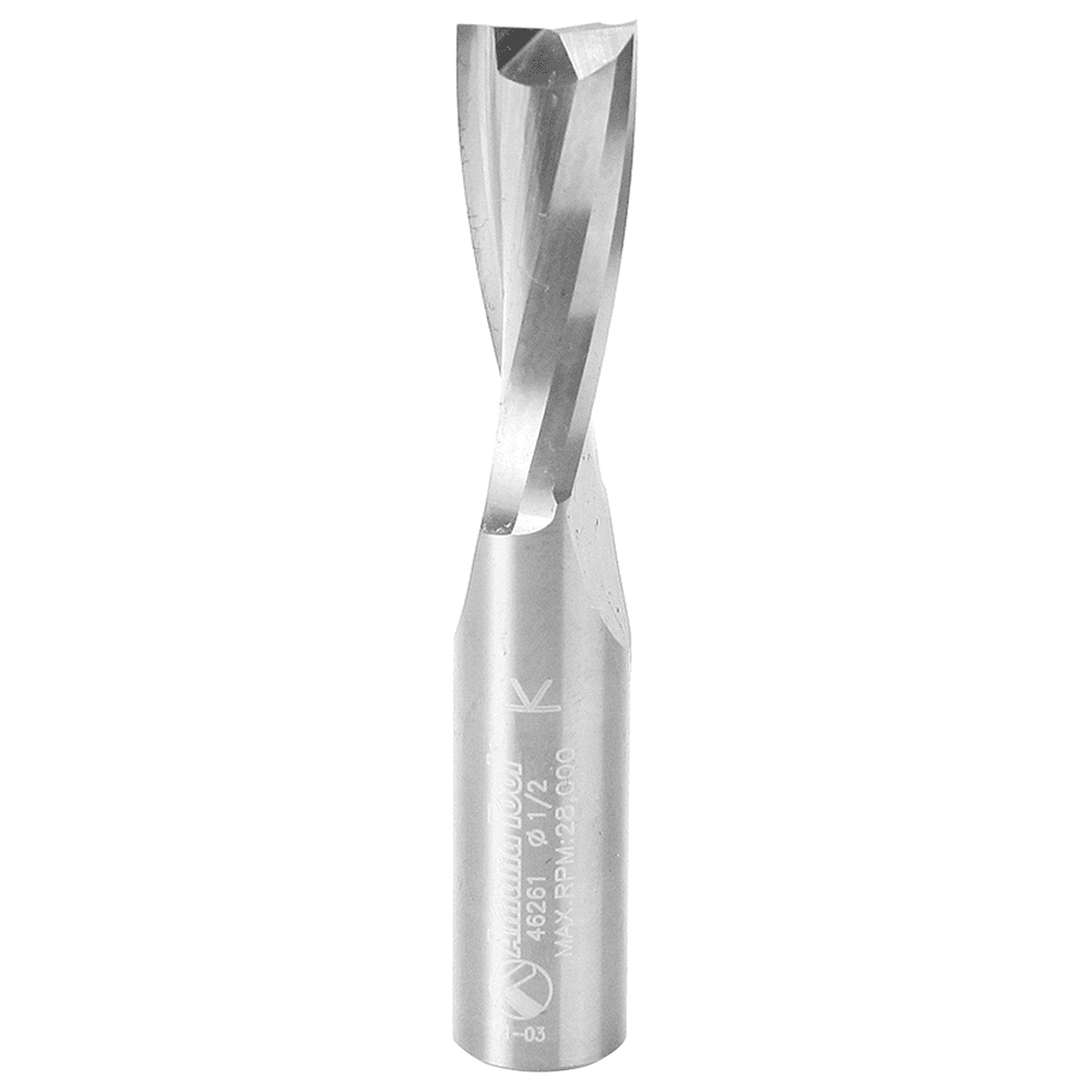 1/2" x 3" Up-Cut Spiral Plunge Bit for Solid Wood, 2-Flute, 1/2" Shank