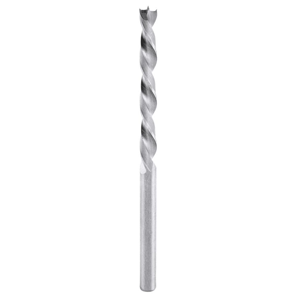 3mm x 55mm Brad Point Drill Bit, Left Hand, 3mm Shank