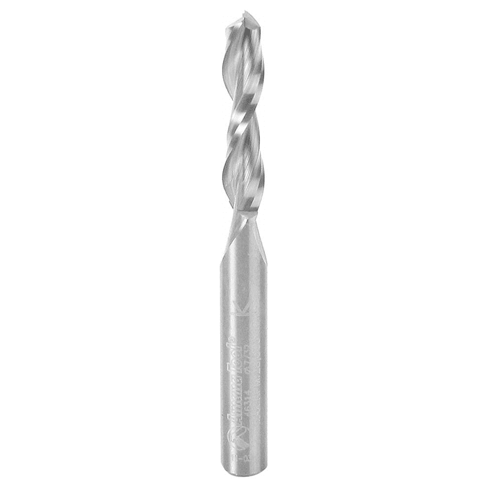 7/32" x 2-1/2" Up-Cut Spiral Plunge Bit, 2-Flute, 1/4" Shank