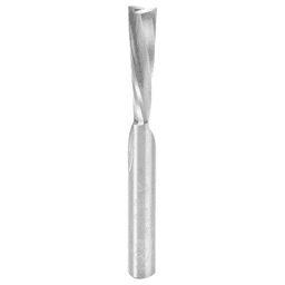 1/4" x 2-1/2" Down-Cut Spiral Plunge Bit for Solid Wood, 2-Flute, 1/4" Shank