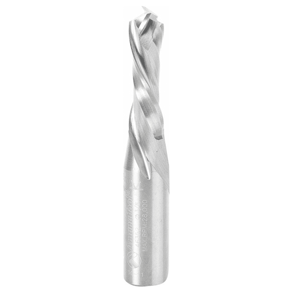 3/8" x 3" CNC Mortise Compression Spiral Bit, 2-Flute, 1/2" Shank