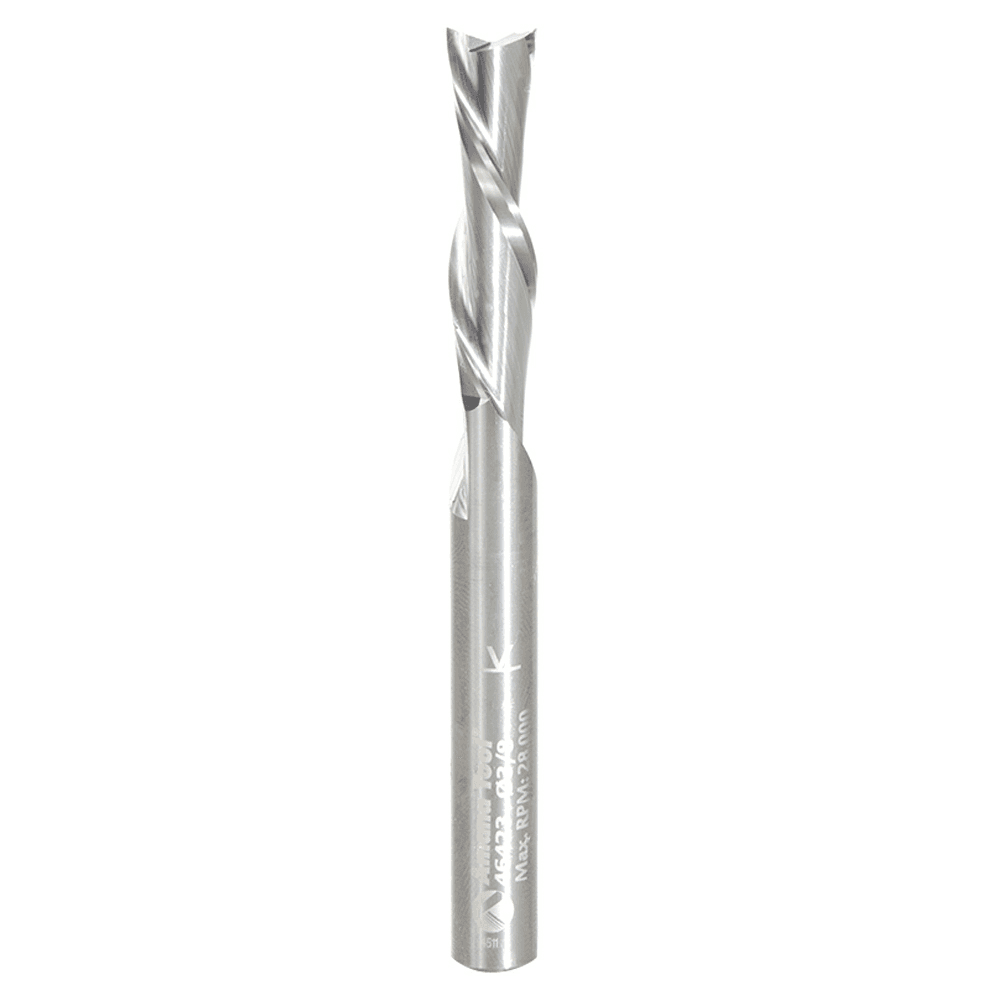 3/8" x 4" Down-Cut Spiral Plunge Bit, 2-Flute, 3/8" Shank