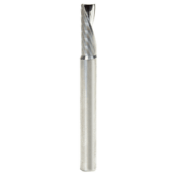 1/4" x 2-1/2" Acrylic Cutting 'O' Down-Cut Slow Spiral Router Bit, 1-Flute, 1/4" Shank